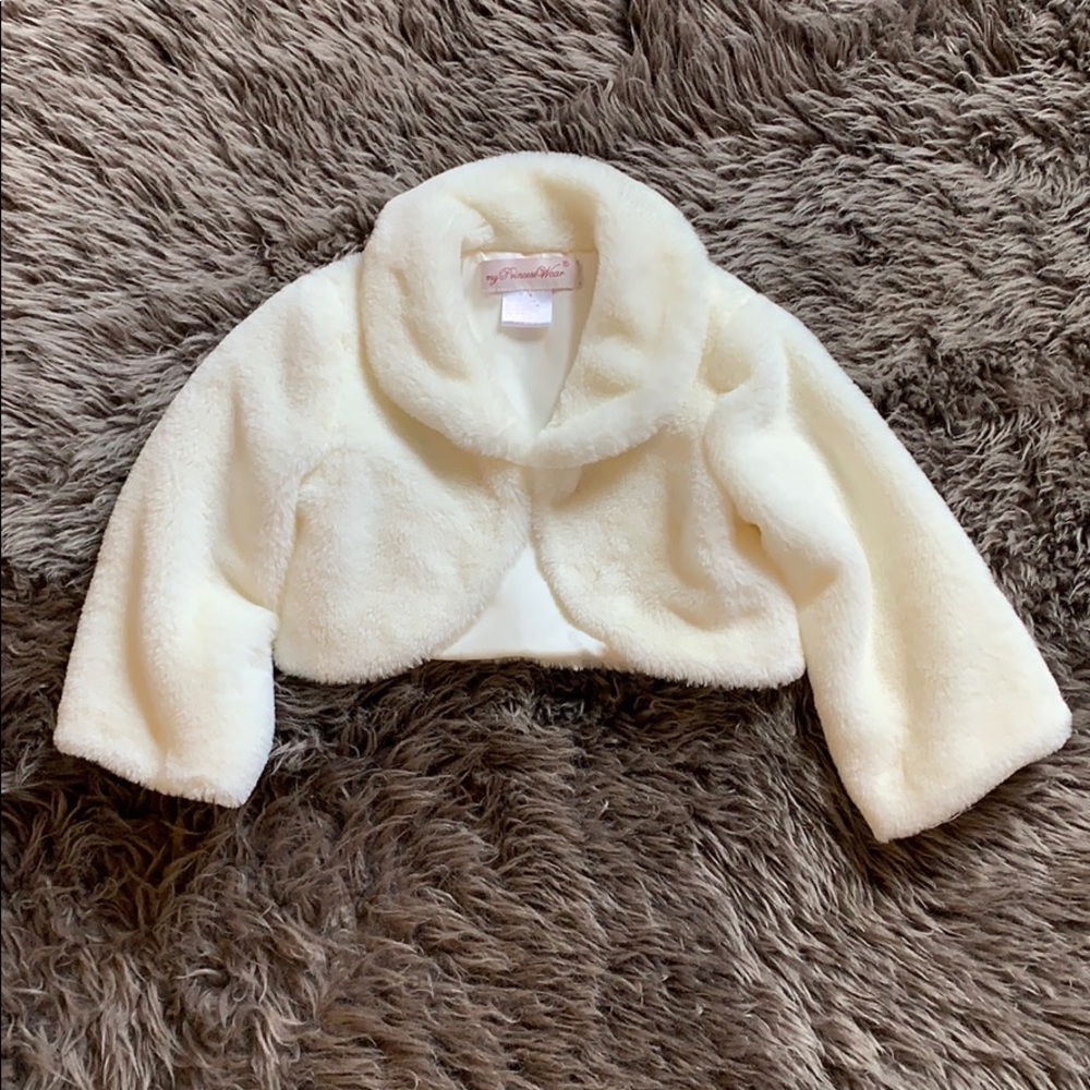Toddler fur shrug
